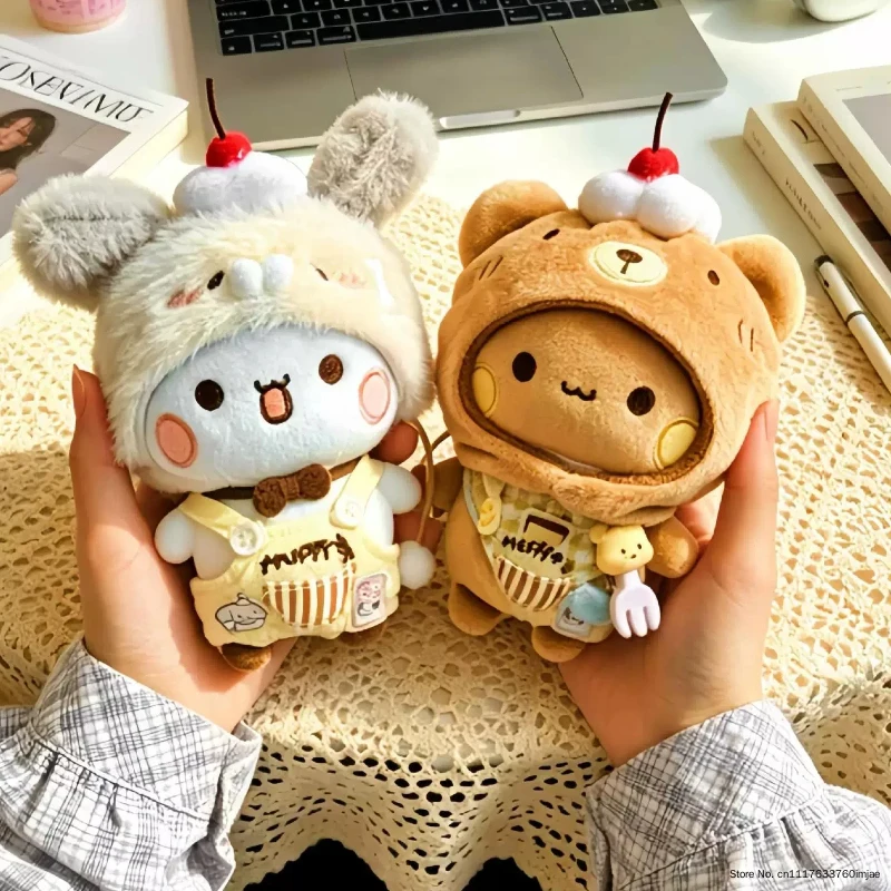Highquality Bubu Yier Panda Plush Doll Suit Soft Anime Toy Kawaii Cartoon Fluffy Bear Bag Car Key Pendant Decoration Couple Gift