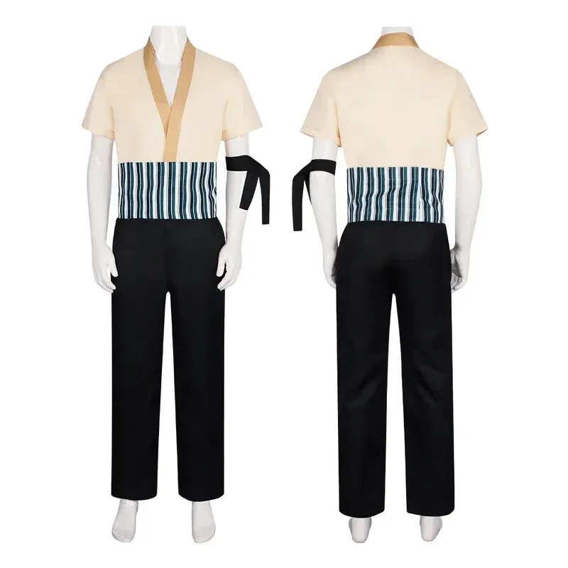 

Real Person Version of Roronoa Zoro Cosplay Costume Anime Shirt Pants Outfit Fantasia Men Boy Carnival Party Clothes