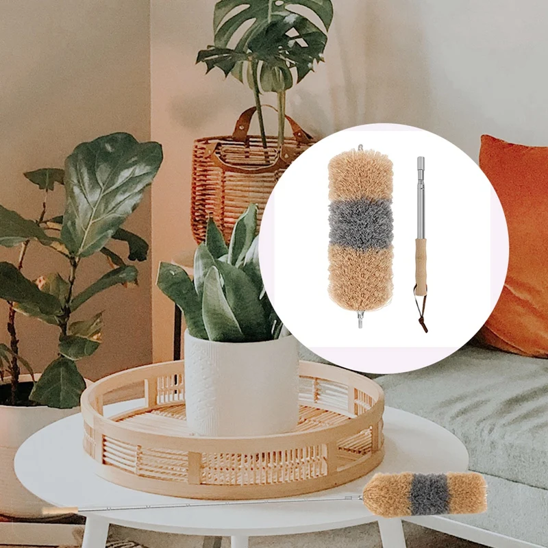 Telescopic Duster - Effective Dust Catcher with Special Microfiber - Bamboo Handle - Made From Moso Bamboo