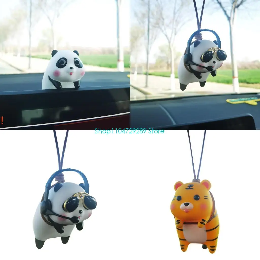 

for Creative Swinging Truck Car Hanging Ornament Accessories for Rear View Mirror Pendant Center Console Hanging Sw