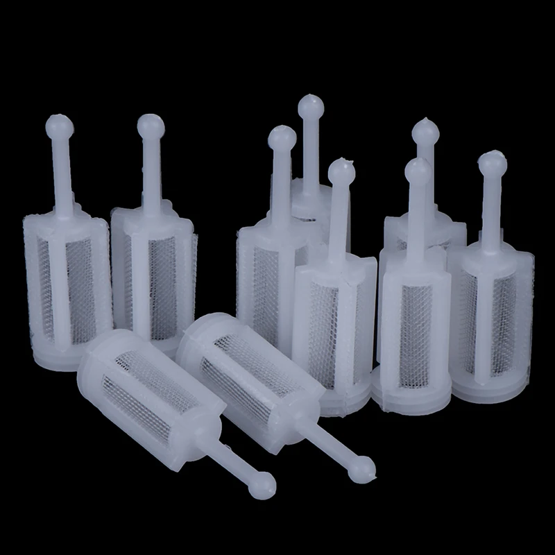 Universal 10pc Kunststoff Schwerkraft Typ Auto Spritzpistole Schwerkraft zufuhr Sprüh farbe Filtert opf Teile Durchmesser 11mm Länge 36mm