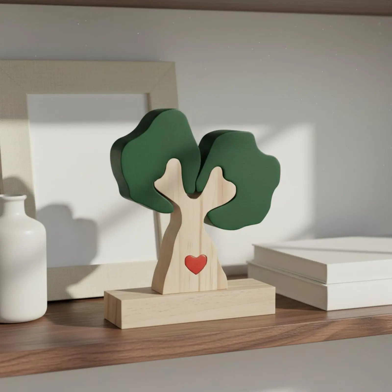 

Wooden Family Tree Assembly High-Quality Wood Family Name Tree Decoration Engraved Wooden Art Assembly Connecting Pieces