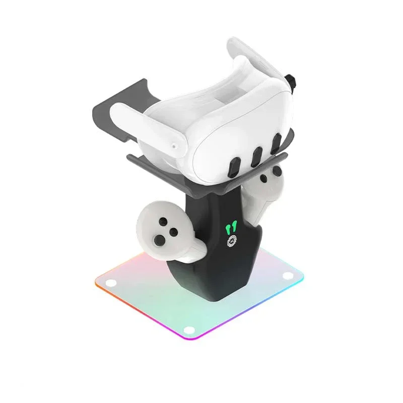Meta Quest 3 VR Supporto di ricarica universale Supporto di ricarica per controller Meta Quest 3 con luce LED