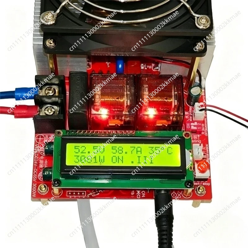 3000W 55A ZVS High Frequency Induction Heater Module Flyback Driver Heater Good Heat Dissipation + Coil +pump +Power Adapter