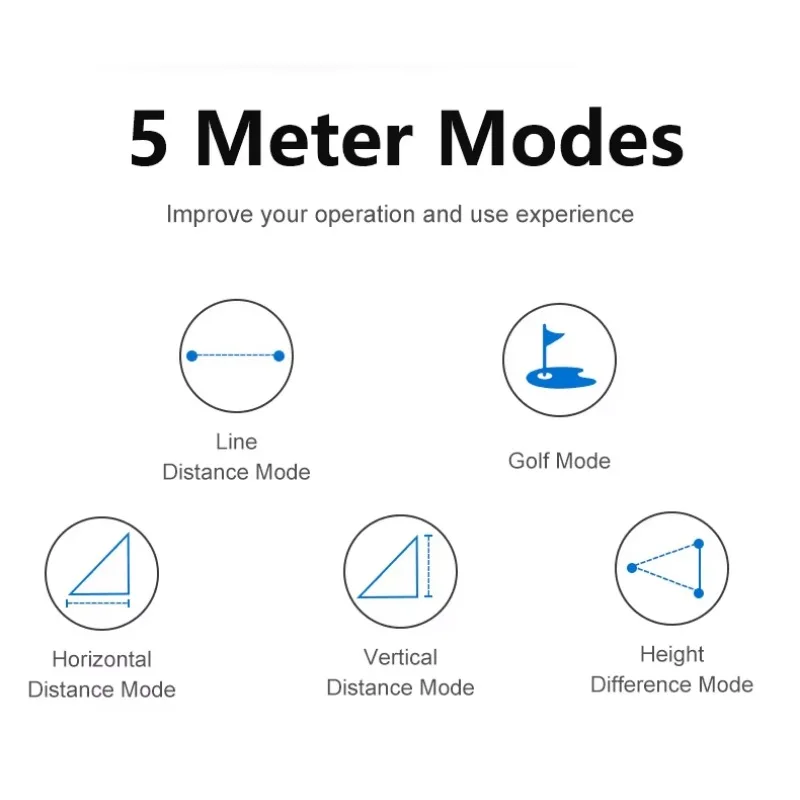 جهاز تحديد المدى بالليزر الاحترافي للجولف 6X مقياس مسافات ليزر طويل للجولف/الصيد #4