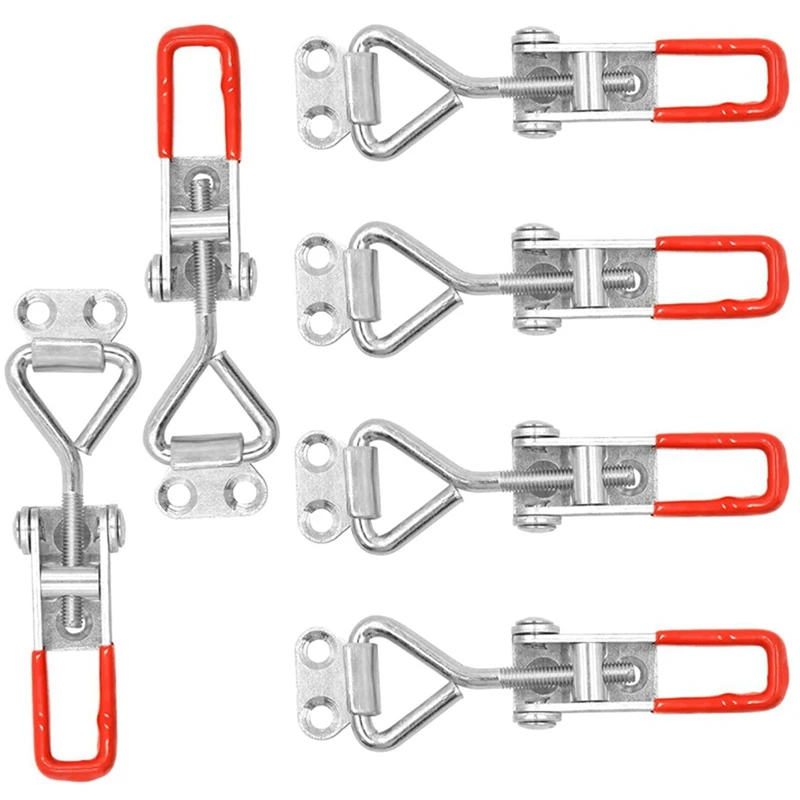 

80 Pack Adjustable Toggle Latch Clamp 4001, 330 Lbs Holding Capacity, Heavy Duty Quick Release Pull Latch Toggle Clamp