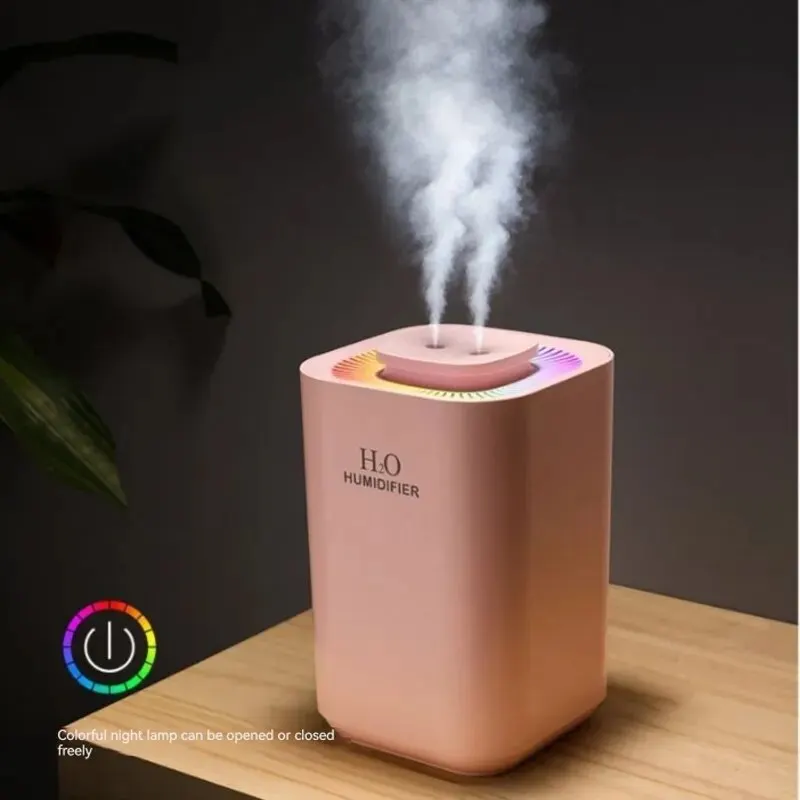 Humidificador silencioso de gran capacidad, pulverizador hidratante para el hogar y el dormitorio, 3,3 L