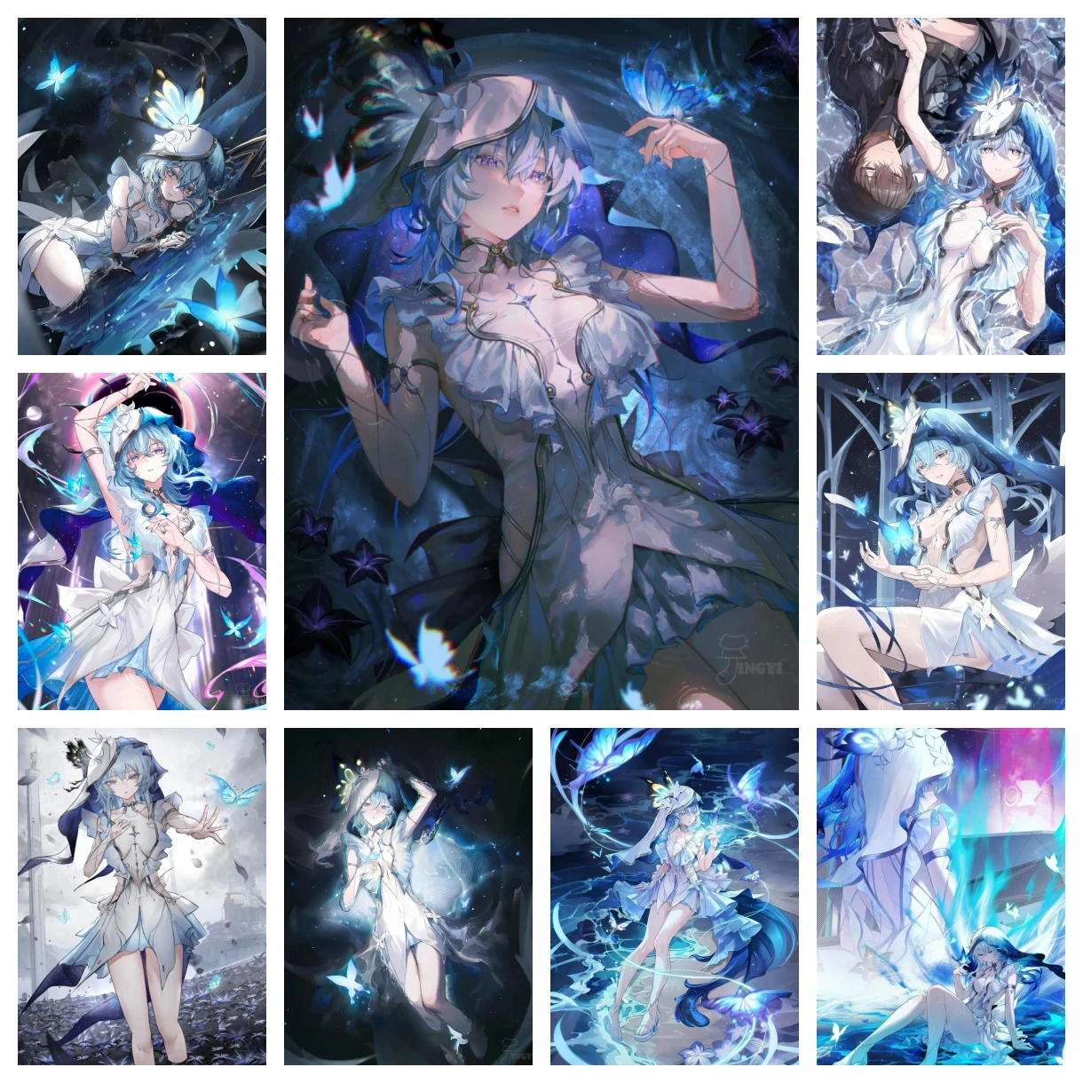 Wuthering Waves Cute Verina Rover ShouAnRen Diamond Painting Art Anime Game Yinlin Baizhi Photo Mosaic Cross Stitch Room Decor