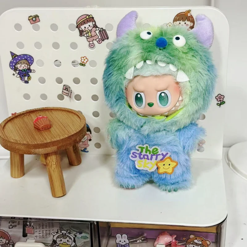 

The New 17cm LABUBU Doll Clothes One, Two, Three Generations Labubu Pendant Doll Clothes Suit Accessories Surrounding Clothes.