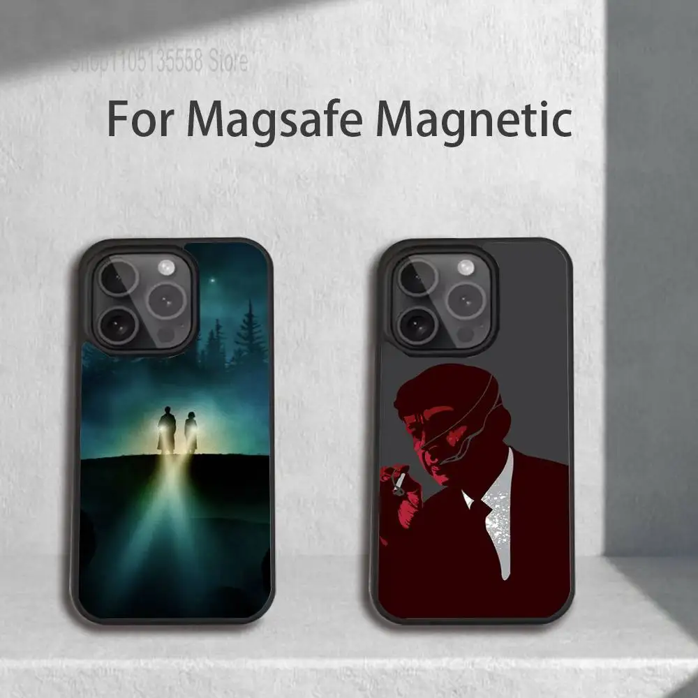 

Чехол для телефона Movie The X-X F-Files для iPhone 17,16,15,14,13,12,11,Pro,Max,Plus,Mini,SE4,E с магнитной беспроводной зарядкой Magsafe