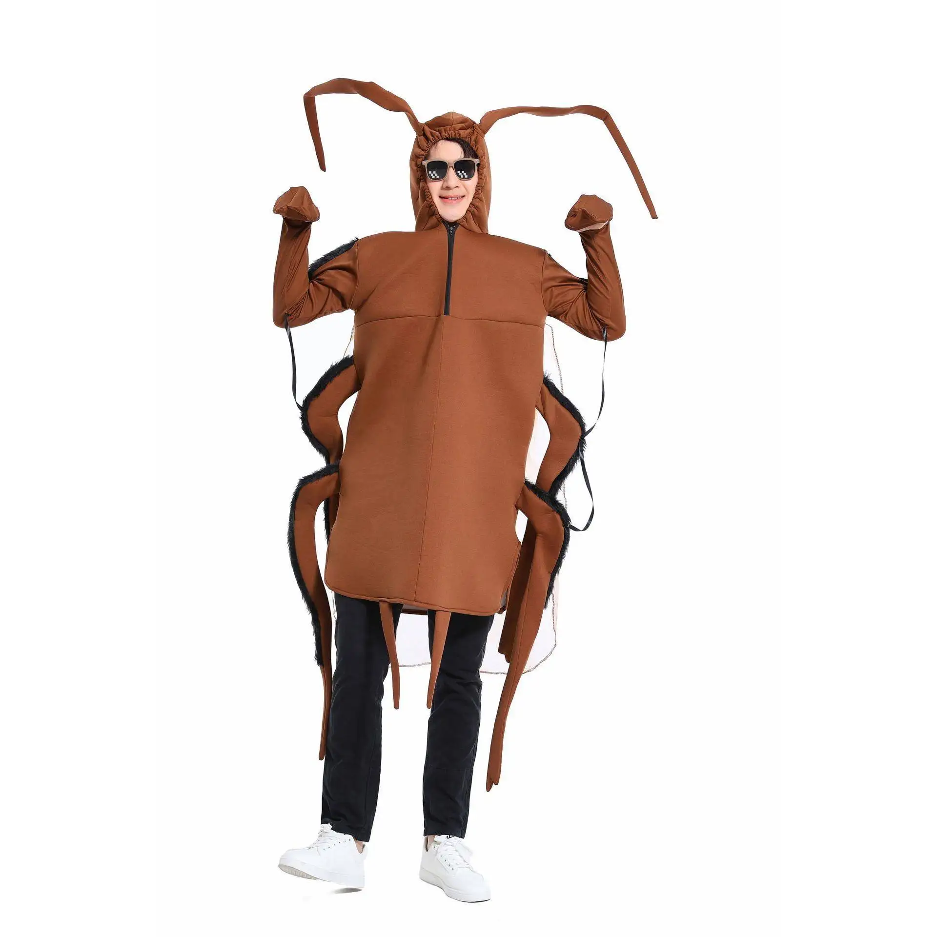 

Забавный костюм для родителей и детей на Хэллоуин, одежда для взрослых и детей Coroach COS, одежда с героями мультфильмов, одежда для ролевых растений