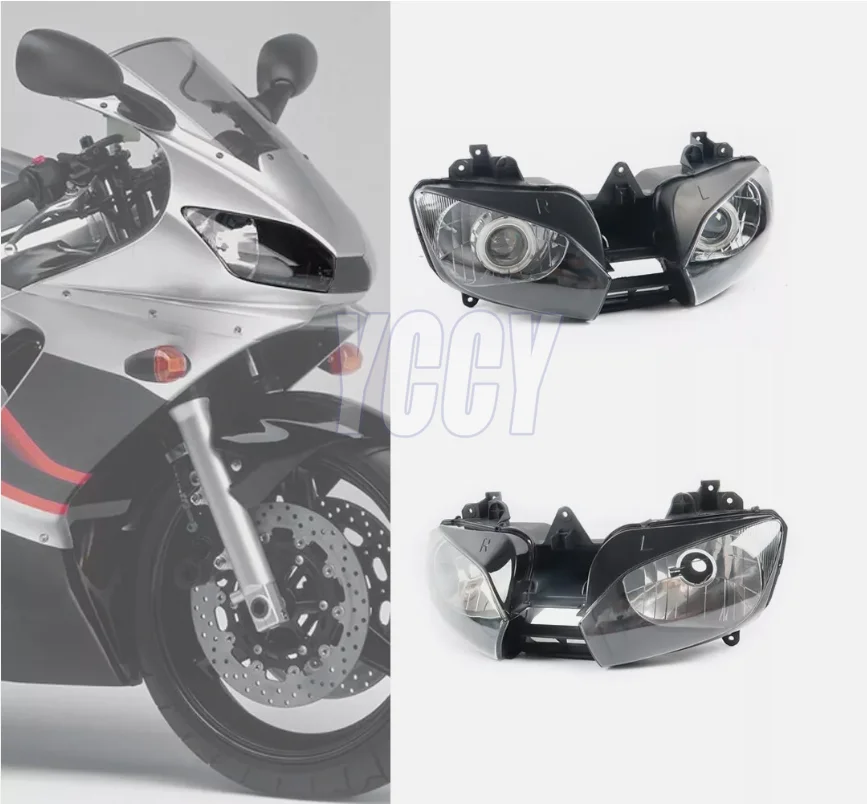 Top End Motorcycle Assembly Front Headlight Auxiliary Headlamp Head Lamp Light for YAMAHA YZFR6 YZF-R6 YZF R6 YZF 600 1999-2002