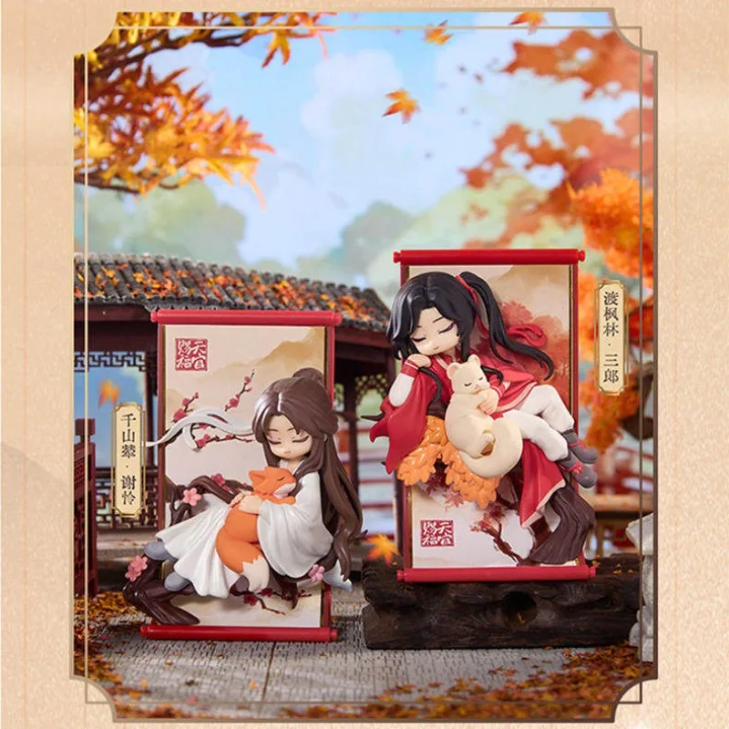 

Оригинальный коллекционный аниме-сувенир TGCF (Тянь Гуань Ци Фу) — Свиток-сюрприз с персонажами: Цзе Лянь, Король-принц Юэ Шэнь, Хуа Чэн. Коллекция к праздничному сезону.