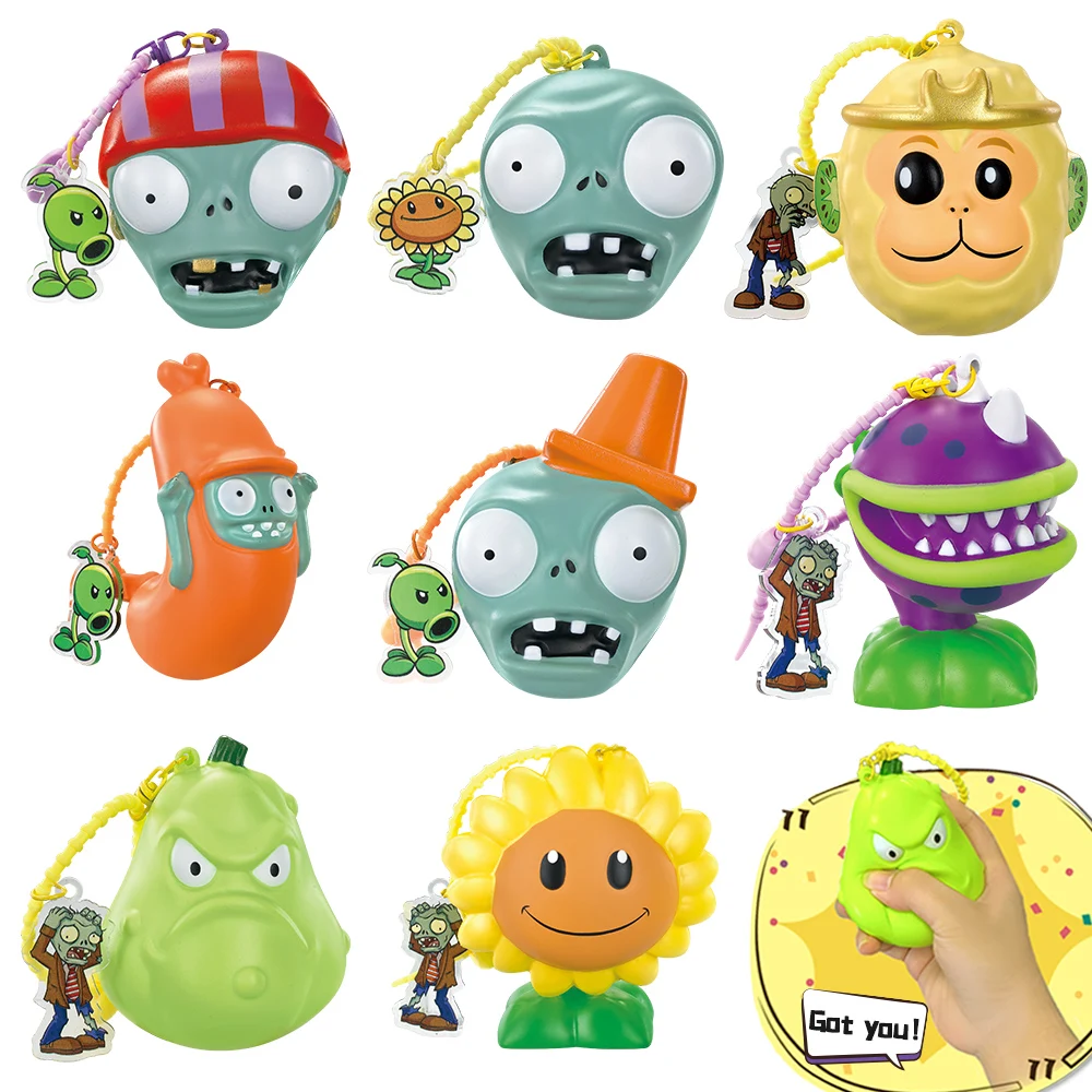 Plant Zombie Stress Ball Autism Sensory Toys Stress & Anxiety Relief Fidget Toys Dough for Adults Kids Mochi Christmas Gifts