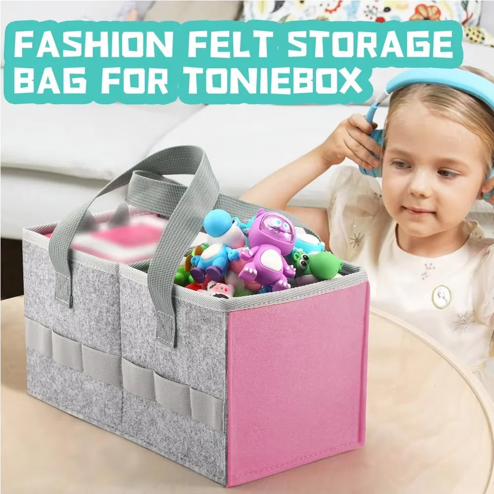 Tonie Carry Case – Funda De Transporte Para Toniebox, Bolsa De Almacenamiento Con Ventana Transparente Y Correa De Hombro (25x15x15 Cm)