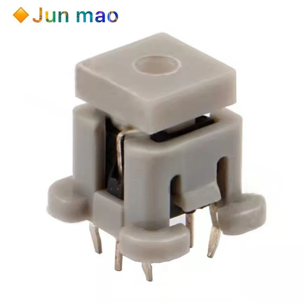 2pcs TS-H009 Touch Switch with Light Button 6-Pin Straight Insertion with Protective Cover 8.5 * 8.5 * 11 TS-LS-003