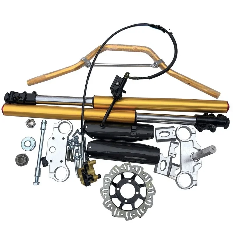 Motorcycle Modification Kit 710-800mm Inverted Front Shock Absorber Directional Device Press Block  Brake