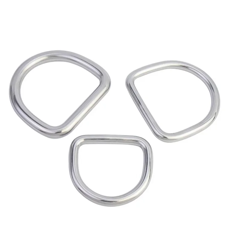 304 Stainless Steel D Shackle M3 M4 M5 M6 M8 Traceless Solid D Ring Connectors Buckles Lifting