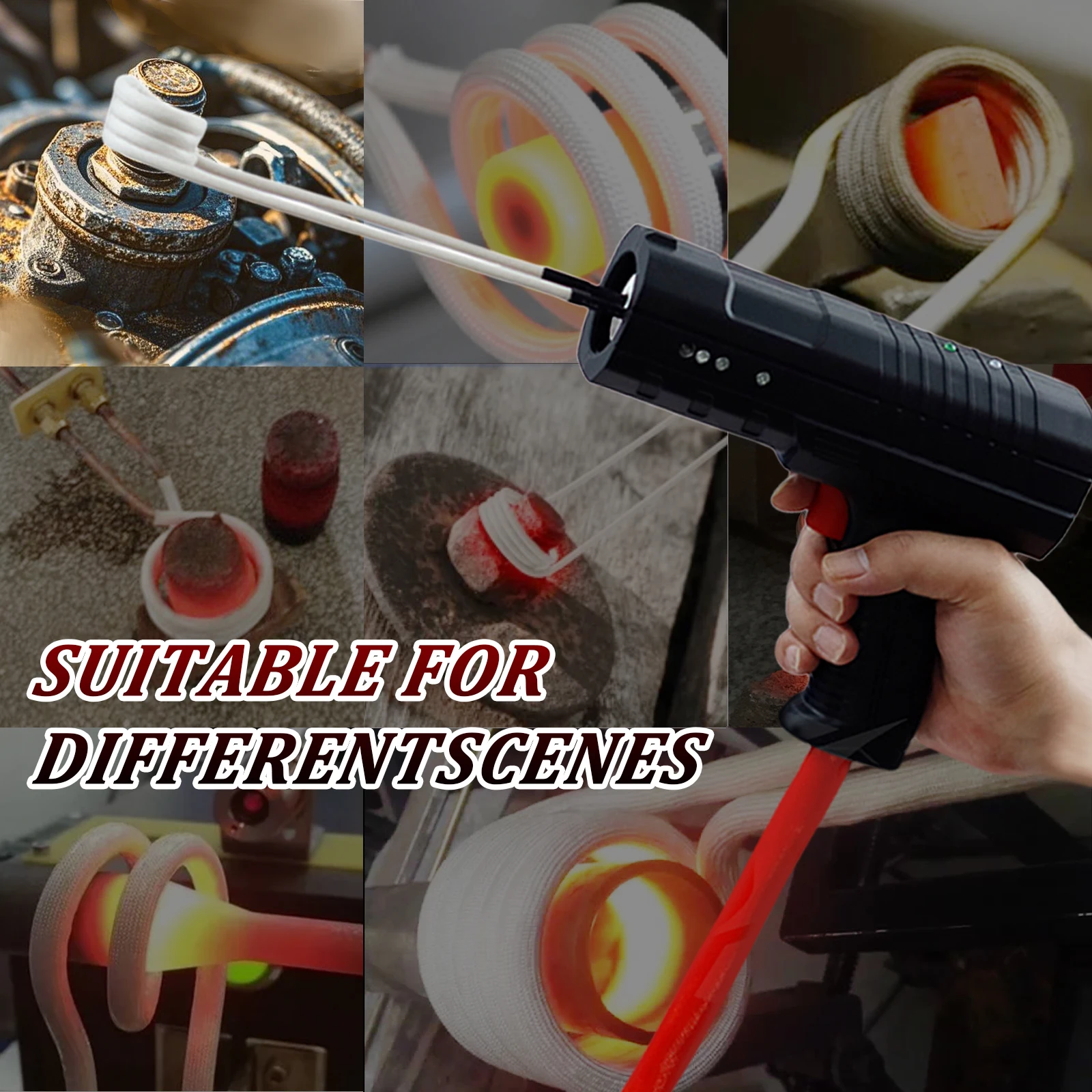 1500W Electromagnetic Induction Heater Induction Heater Bolt Removal Tool Handheld Fast Heating Induction Bolt Flameless Heating