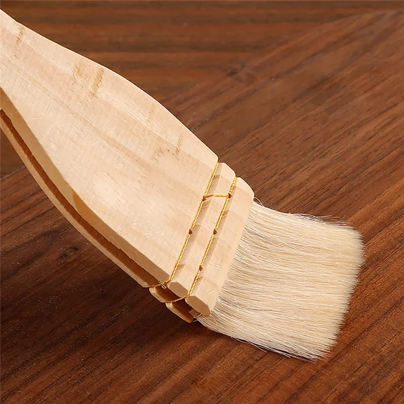 10ชิ้นคละขนาดแปรงทาสีทองแปรงปัดผมแปรงแบนกวาดสำหรับสีน้ำล้างเซรามิก