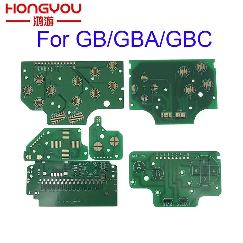 لوحة PCB بأزرار تصنعها بنفسك لـ GBA ، GBC ، GB ، لعبة تحكم كلاسيكية ، صبي ، من 6 أزرار PCB ، لوحة لوحة ABXY D