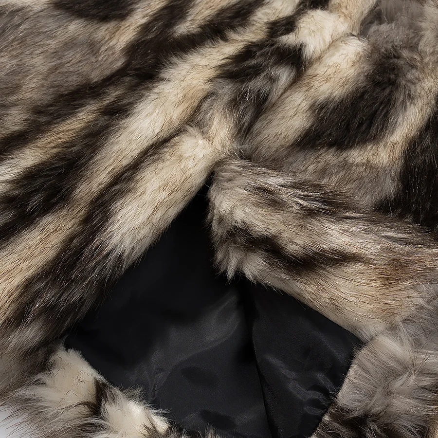 2025 5, Kunstpelzmantel, elegant, modisch, neuer Stil, bequeme Bürokleidung, lässig, vielseitig, Vintage, sexy Mantel