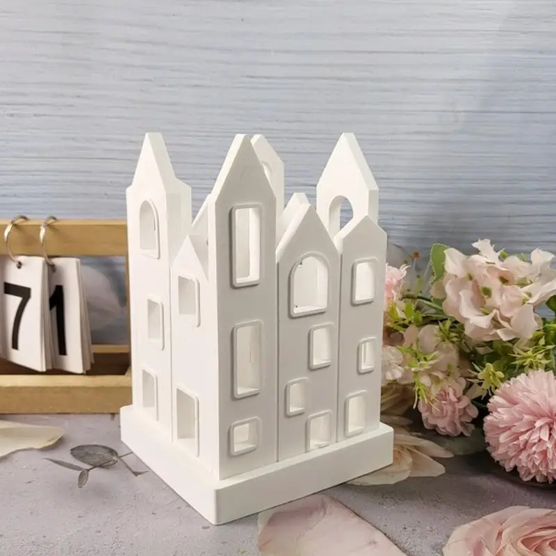 85LF Silicone Mold for Resin Plaster House Night Light Home Decoration Craft