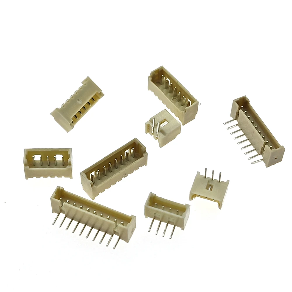 50pcs MICRO JST 1.25 2/3/4/5/6/7/8/9/10 Pin Connector 1.25MM Pitch Right Angle / Straight Pin Header / Housing / Terminal