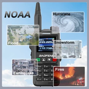 UV18 Pro Max GPS Baofeng Walkie Talkie ستة موجات AM FM عالية الطاقة لاسلكية نسخ تردد NOAA 999CH طويلة المدى UV-17 Pro راديو أفضل 10 هوائي راديو FM طويل المدى مبيعا - No7