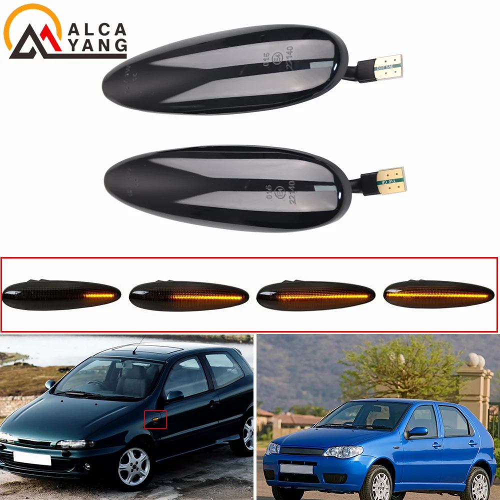 Side Marker Light Dynamic LED Turn Signal Flashing Indicator Blinker For Fiat Albea Bravo Brava Marea Croma Strada Euro Palio