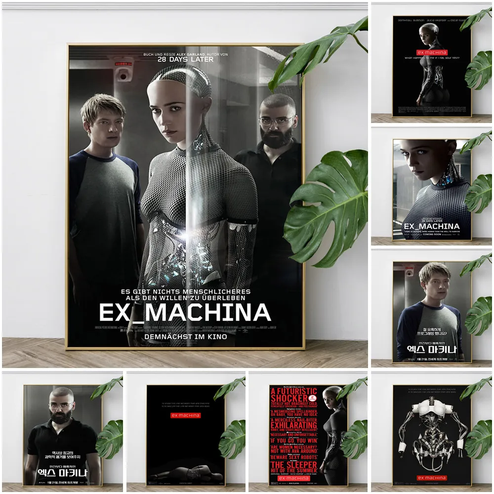 Ex Machina Science Fiction Film Art Print Canvas Painting Poster Thriller Movie Wall Picture Home Decor