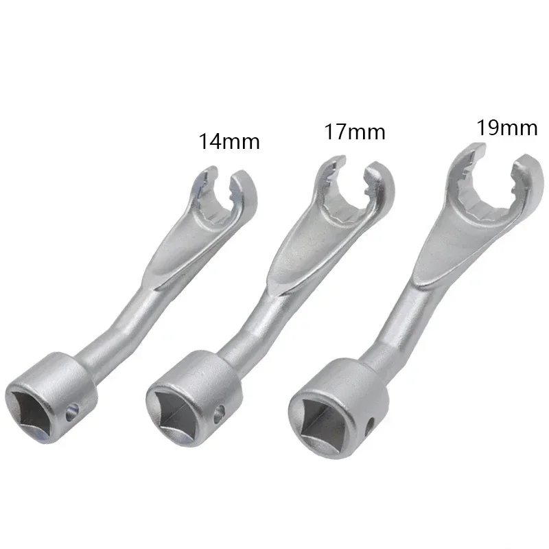 Imagem -04 - Krachtige 12.5 mm Chave de Tubo de Combustível de Extremidade Aberta 14 mm 17 mm 19 mm Chave de Extremidade Aberta de Soquete de Junta de Tubo de Combustível