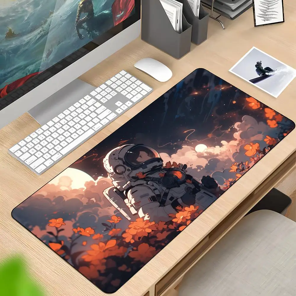 

Astronaut Mouse Pad Rubber Antislip Keyboard Pad 40x90cm Mousepad Gaming Accessories XXL Office Computer Mat