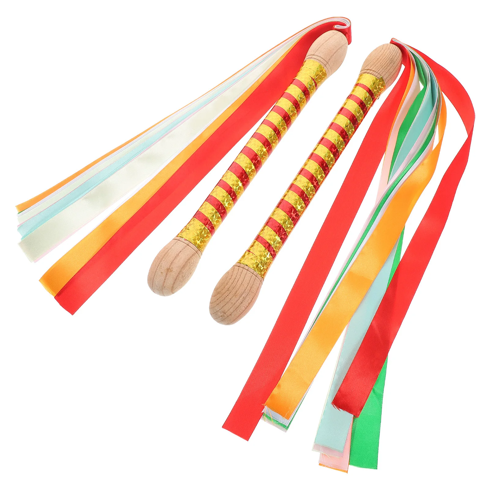 

2Pcs Wood Drumsticks Colorful Durable Design for Adults Kids Beginners Practice Dandiya Stick Set Wooden Drumsticks