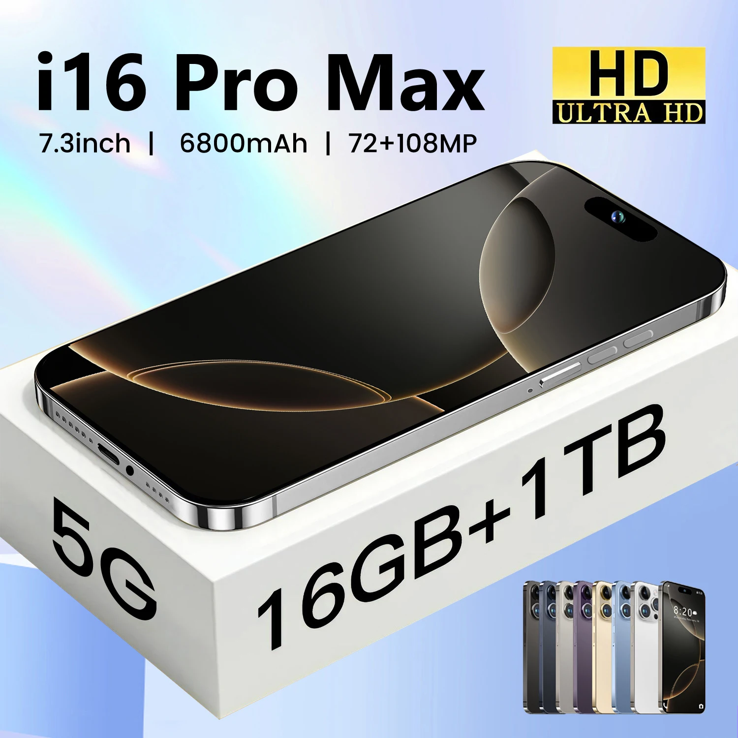 China original new mobile phone 16 Pro Max 5g cheap phone 15 Pro Max mobile phone 5g network mobile phone price