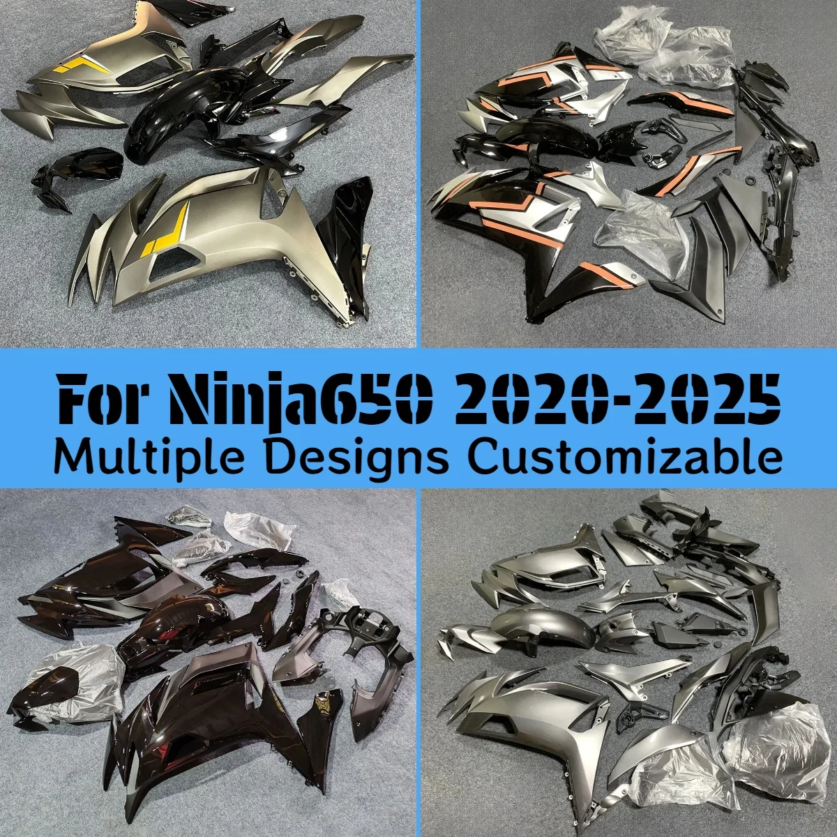 

Комплект обтекателей из АБС-пластика для мотоцикла Kawasaki Ninja 650 2020-2025 (инжекционное литье)