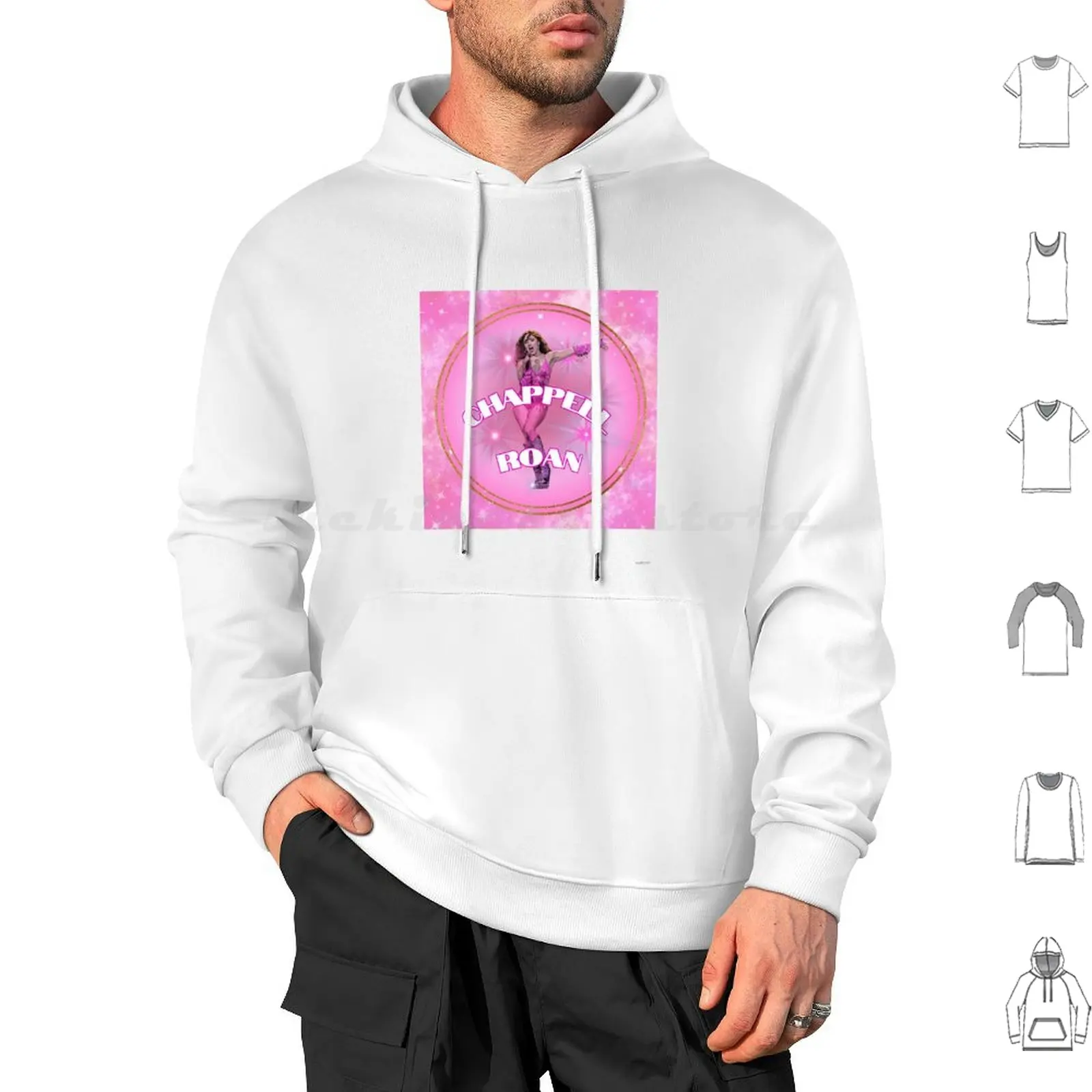 Sudaderas con capucha de manga larga, Chappell Roan, arte Roan, Chappell Roan, rosa, estética brillante