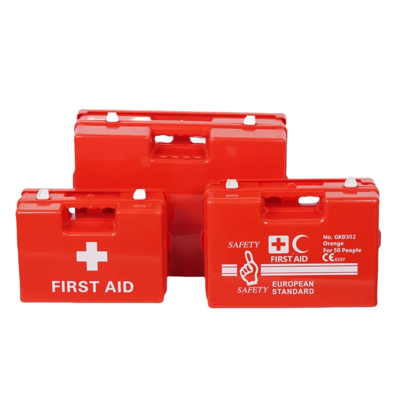 Kit di pronto soccorso in ABS kit di pronto soccorso portatile montato a parete kit di salvataggio da laboratorio di fabbrica