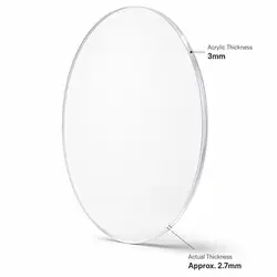3mm Clear Acrylic Ovals 60×35–120×92mm | Wargame Base World | Laser-Cut Perspex for Miniature Basing & Terrain