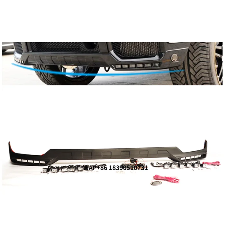 

Automobiles Exterior Car PP Material Parts Anterior Front Chin Bumper Lip for G Class W463 Front Bumper Body Kits