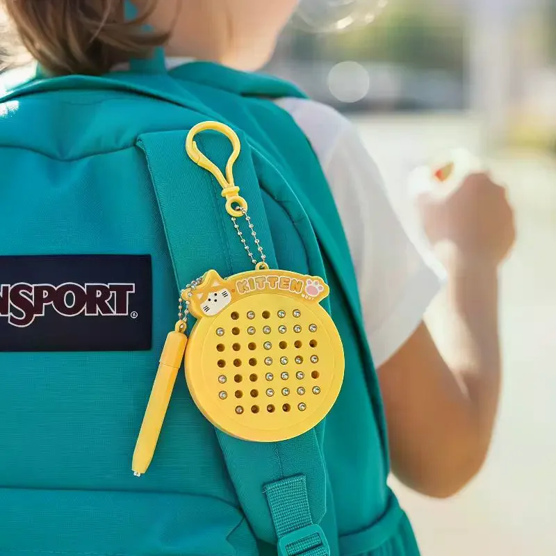 Cute Cartoon Steel Ball Drawing Board Kawaii: Doodle Toy Bag Charm Birthday Gift Kids Boys Girls