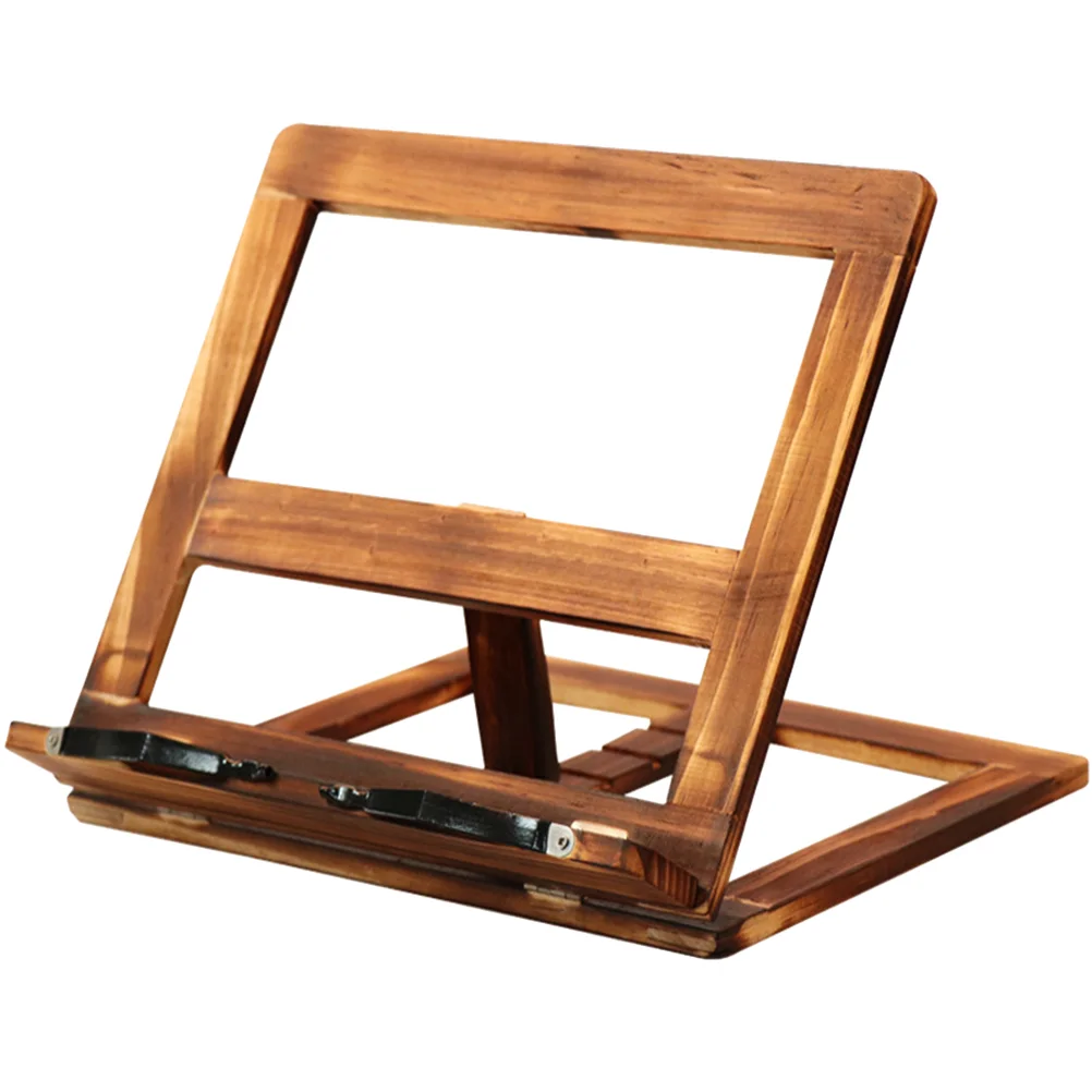 Reading Shelf Wooden Bookshelf Stand Multifunction Rack Bracket Bamboo Tablet Holder