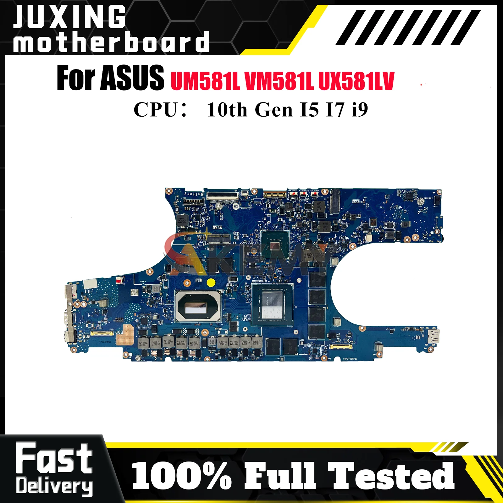 

UX581LV Laptop Motherboard For ASUS ZenBook UX581LU UM581L UX581LV UX581 UX581LS VM581L Notebook Mainboard With I5 I7 i9 CPU stk