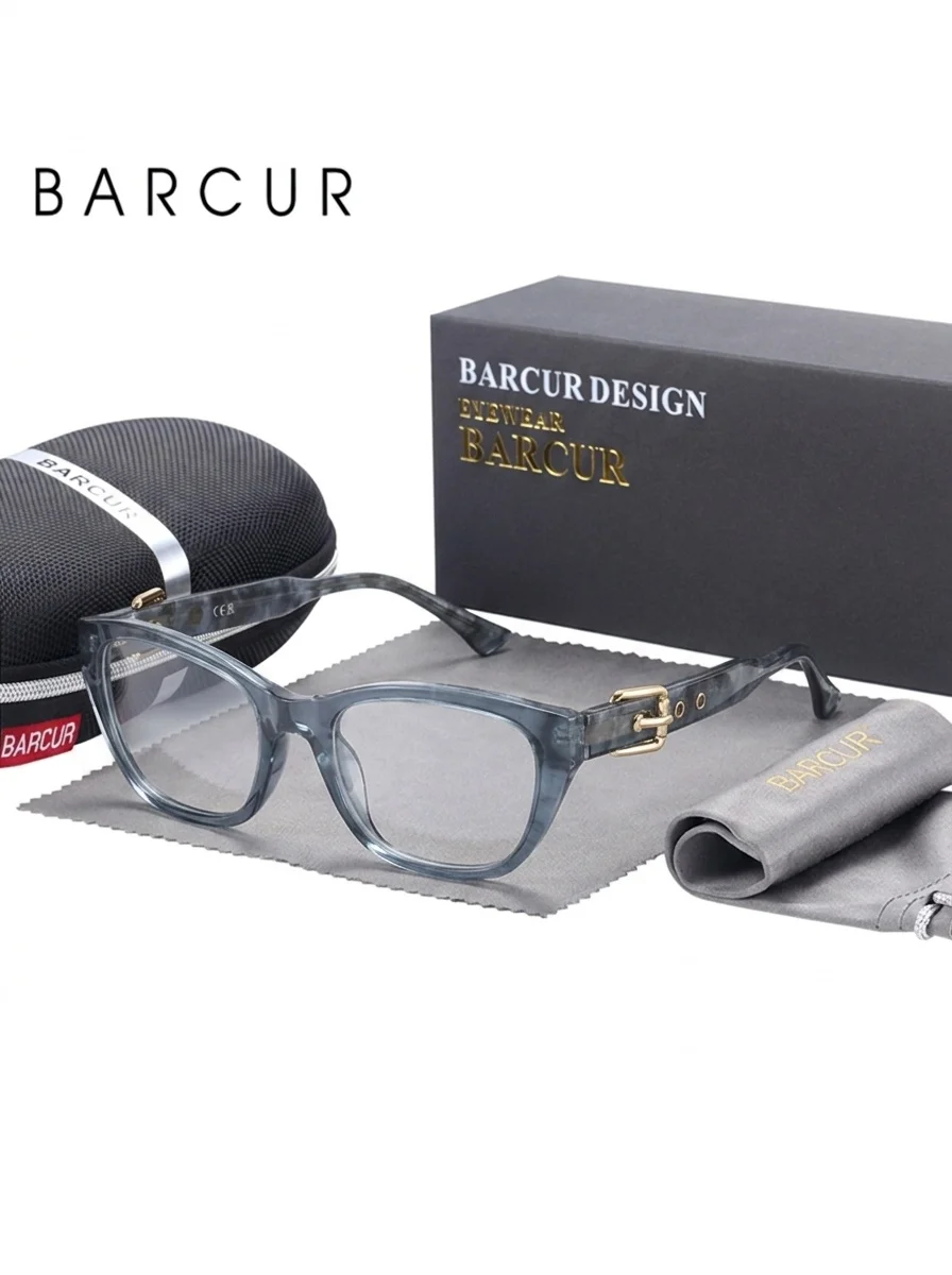 BARCUR Casual And Fashionable Decorative Glasses, Cat Eye Frames, Matching Accessories, Perfect Gifts