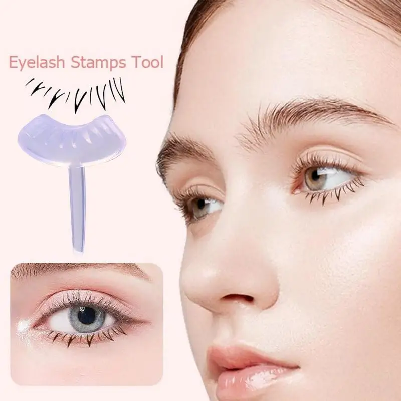 silicone Lower eyelash stamp eyelash assistant V-shaped imitation hand-painted false eyelashes Portable DIY Eyelash Applicator