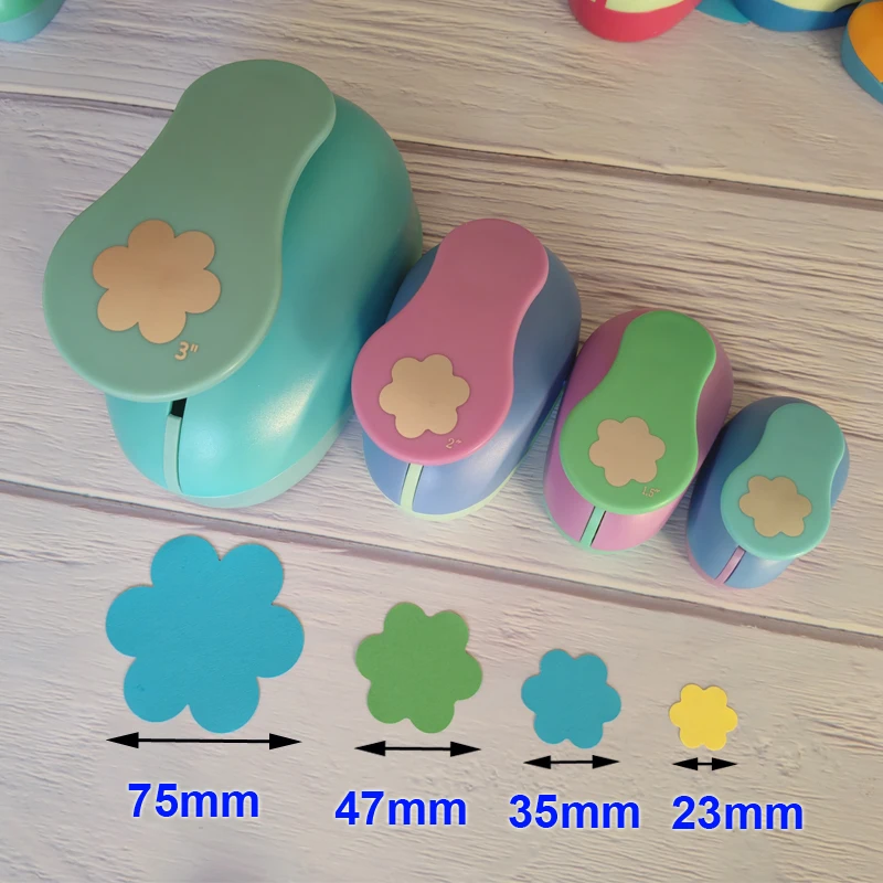 8mm 15mm 23mm 35mm 47mm 73mm Flower Craft Paper Punch Scrapbooking Punchers DIY Handmade Cutter EVA Foam Hole Cutting Tool