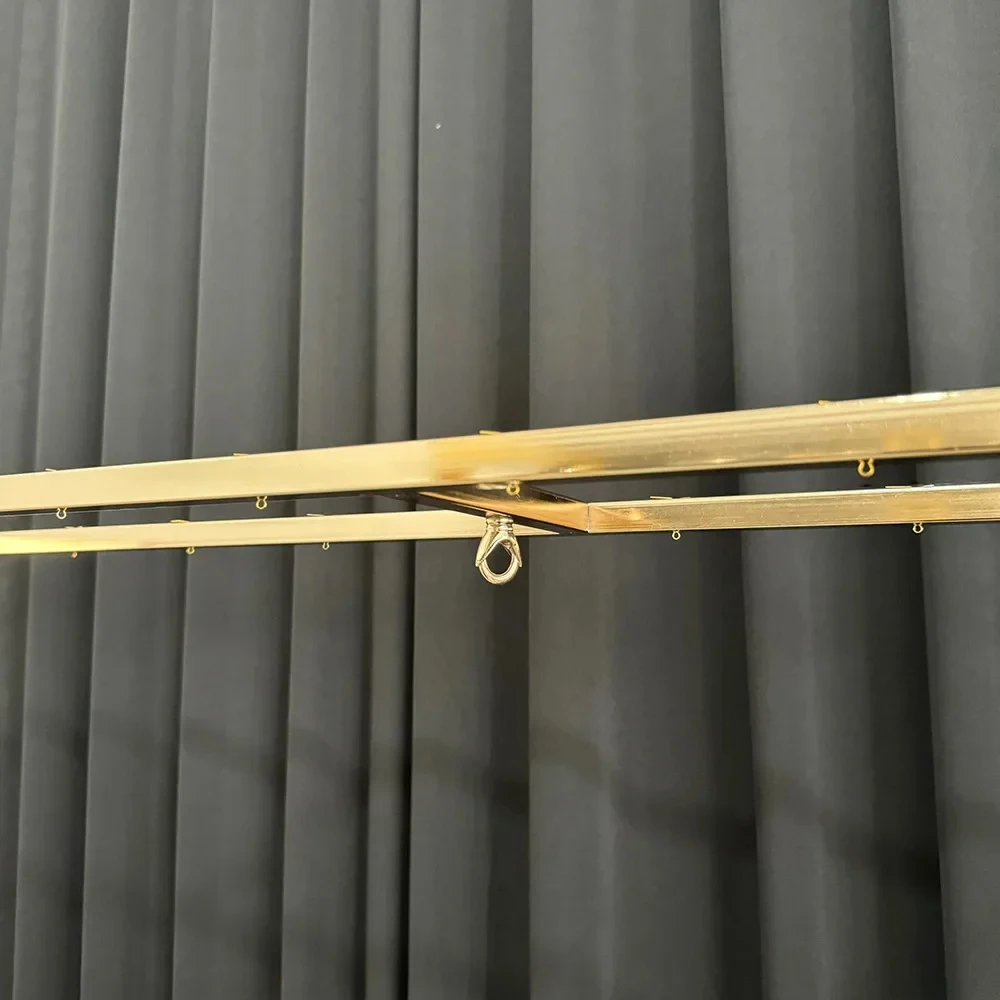5 Stück Goldene Geometrische Blumenständer für Hochzeitstischdekorationen, Luxuriöse Geburtstagsparty-Deko, Eisenvase für Eventdekorationen – Detail 9