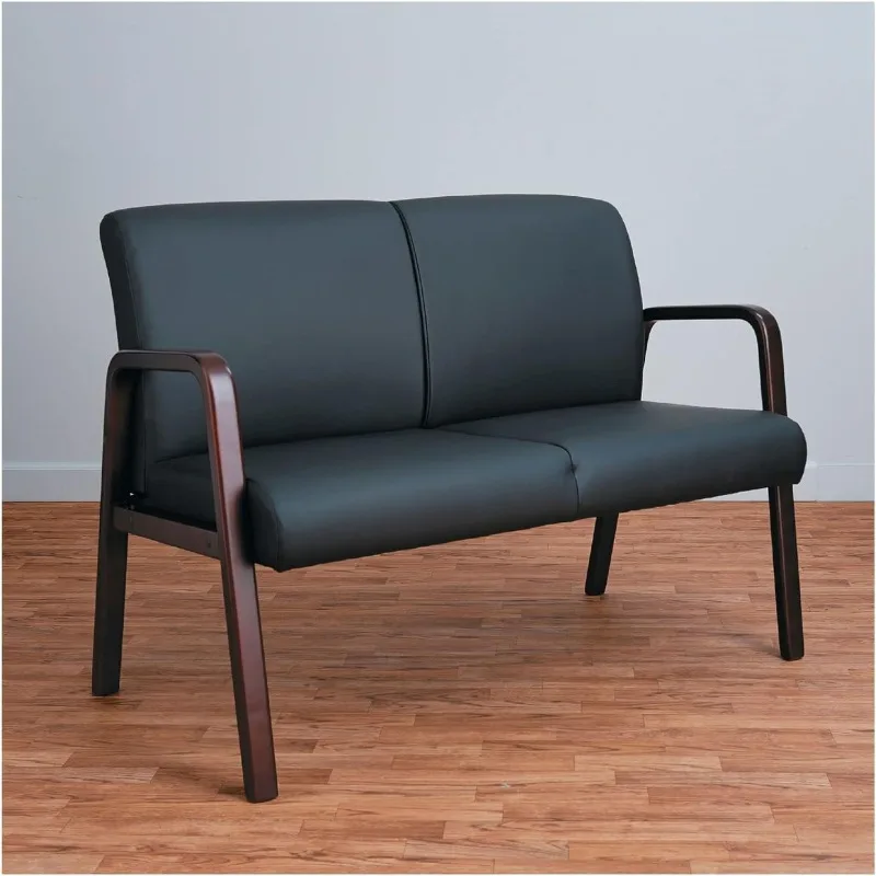 ALERL2219M 39,88 "X 26.13 polegadas 33 polegadas x Recepção Lounge Série Madeira Loveseat