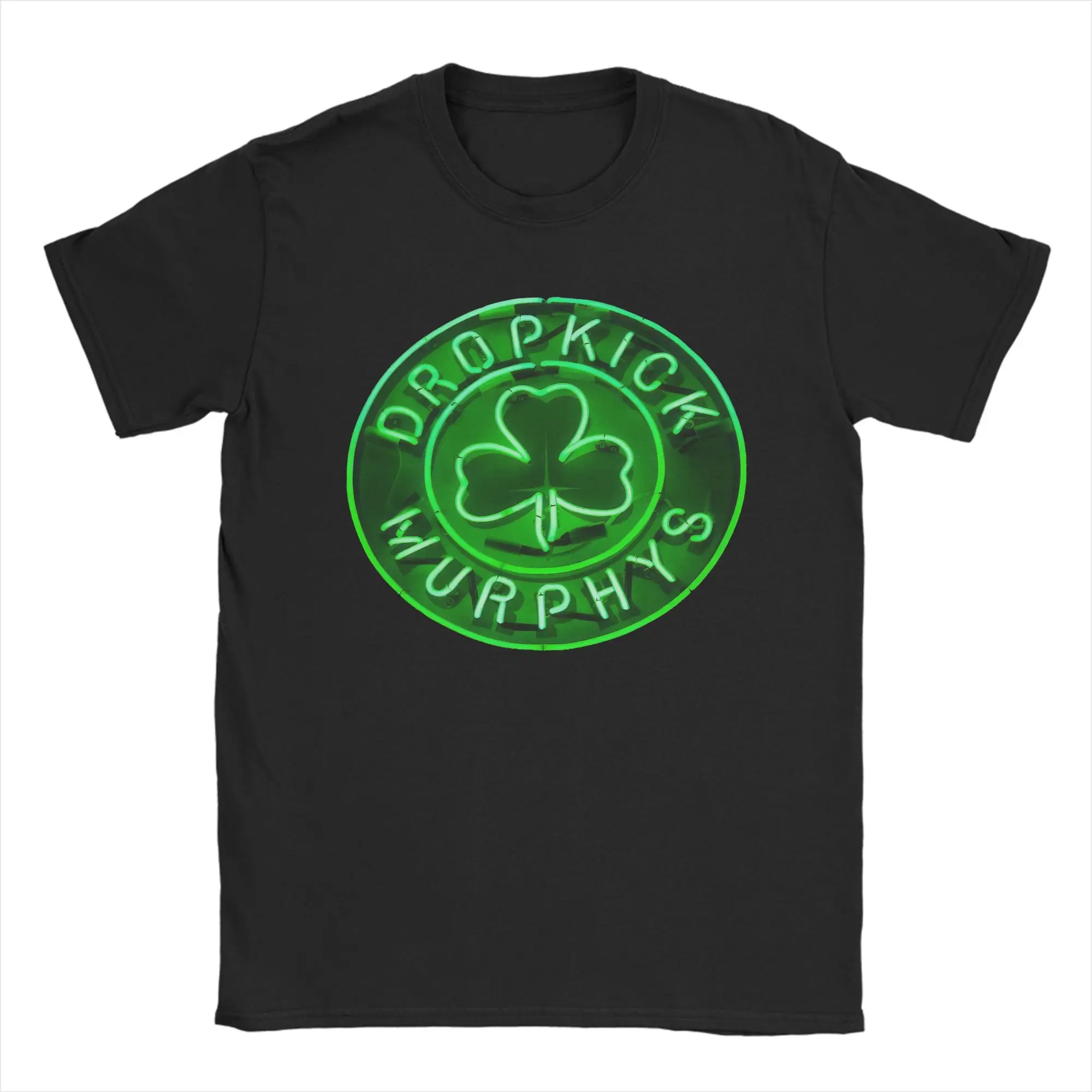 

Dropkick Murphys Logo Men T Shirts Funny Tees Short Sleeve Crew Neck T-Shirt 100% Cotton Unique Tops