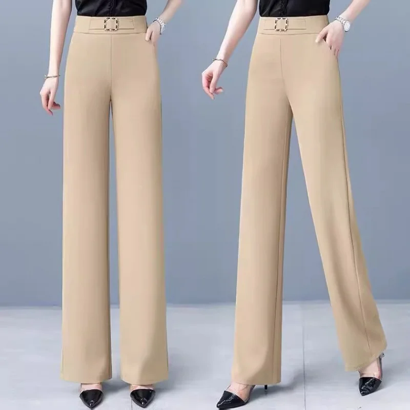 

Women's Summer High-Waisted Straight-Leg Comfortable Loose Fit Slimming Casual Pants